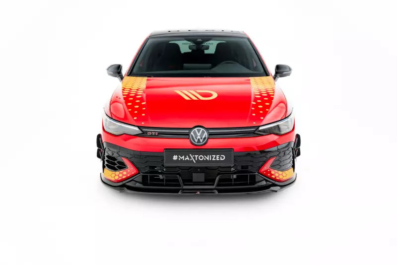 Maxton Design Frontlippe V.3 für VW Golf 8 GTI Clubsport Facelift Hochglanz schwarz – Ansicht 2