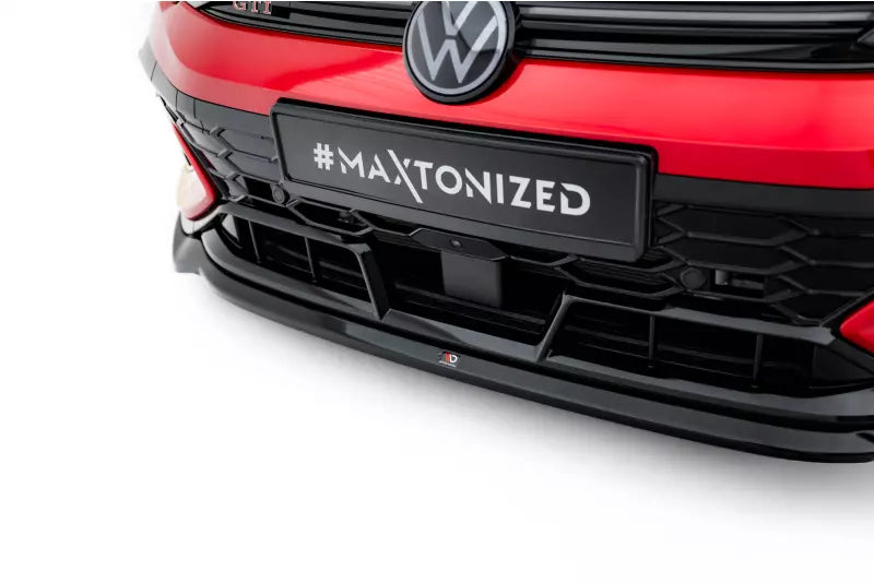 Maxton Design Frontlippe V.4 für VW Golf 8 GTI Clubsport Facelift Hochglanz schwarz – Ansicht 3