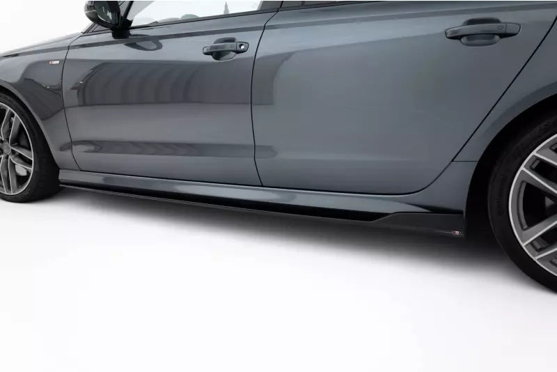 Maxton Design Seitenschweller (Paar) V.2 für Audi A6 / A6 C7 S-line / S6 C7 Facelift Hochglanz schwarz – Ansicht 3