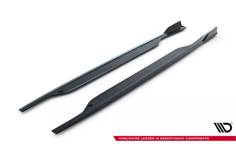 Maxton Design Seitenschweller (Paar) V.2 für Audi A6 / A6 C7 S-line / S6 C7 Facelift Hochglanz schwarz – Ansicht 4