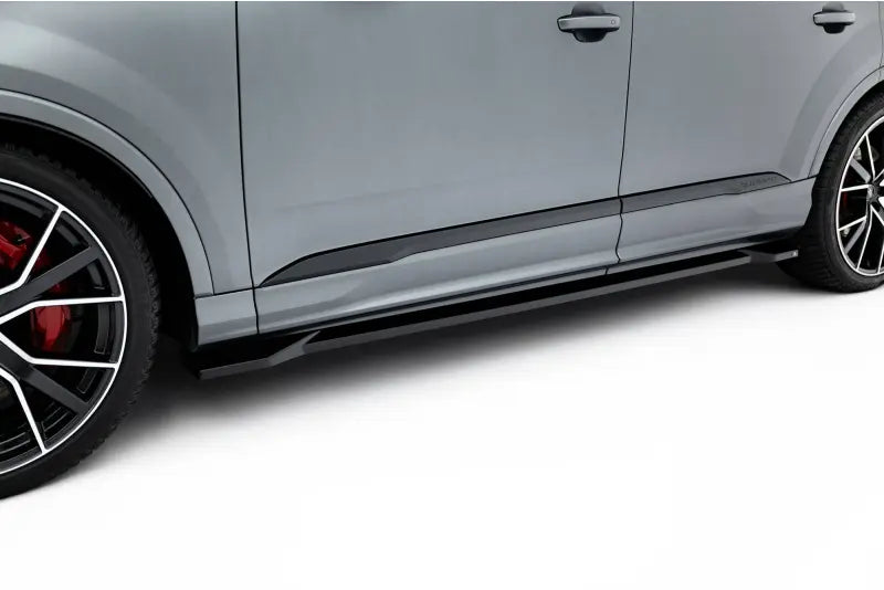 Maxton Design Seitenschweller (Paar) für Audi Q7 S-Line Mk2 Facelift 2 (2023-) Hochglanz schwarz – Ansicht 1