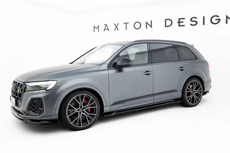 Maxton Design Seitenschweller (Paar) für Audi Q7 S-Line Mk2 Facelift 2 (2023-) Hochglanz schwarz – Ansicht 2