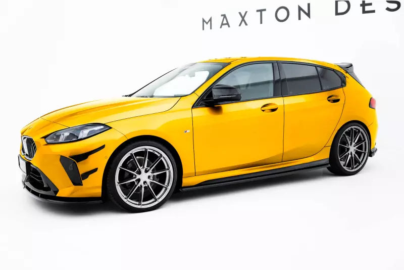 Maxton Design Seitenschweller (Paar) V.1 für BMW 1er M-Paket F70 Hochglanz schwarz – Ansicht 3