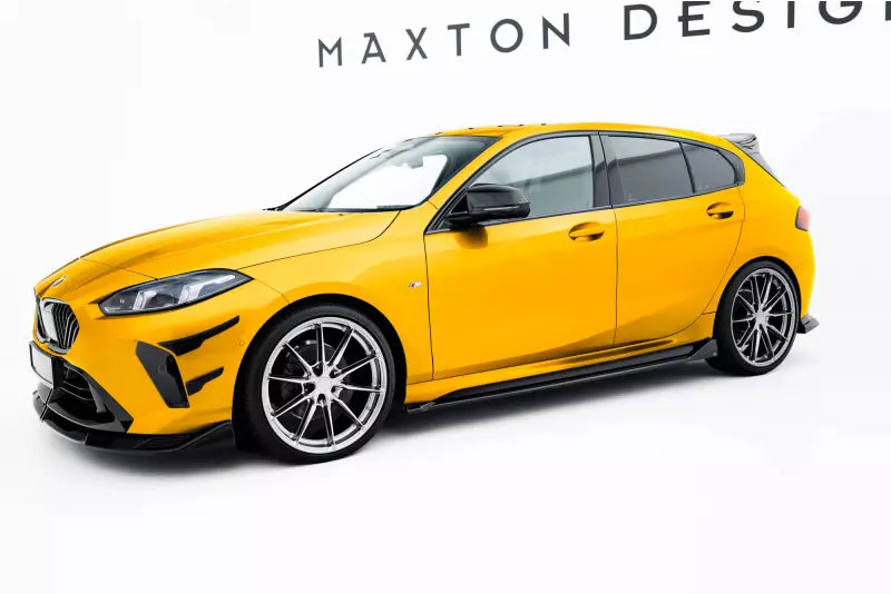 Maxton Design Seitenschweller (Paar) V.2 für BMW 1er M-Paket F70 Hochglanz schwarz – Ansicht 2
