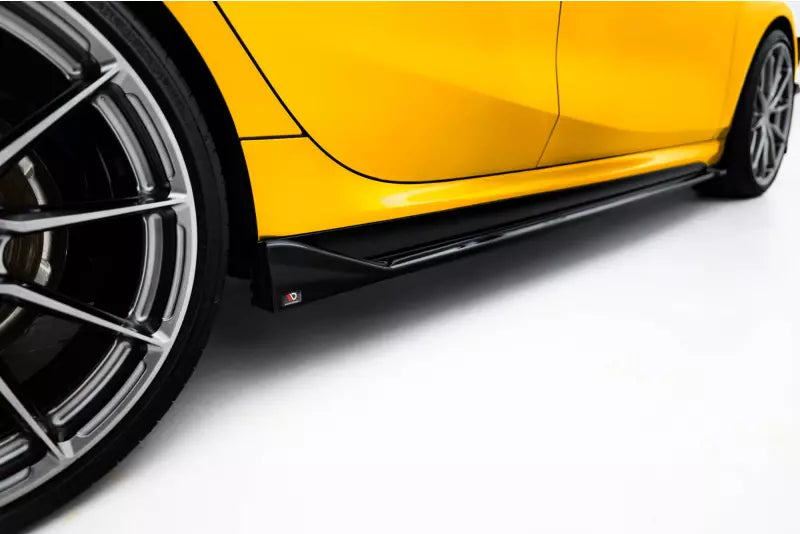 Maxton Design Seitenschweller (Paar) V.2 für BMW 1er M-Paket F70 Hochglanz schwarz – Ansicht 3