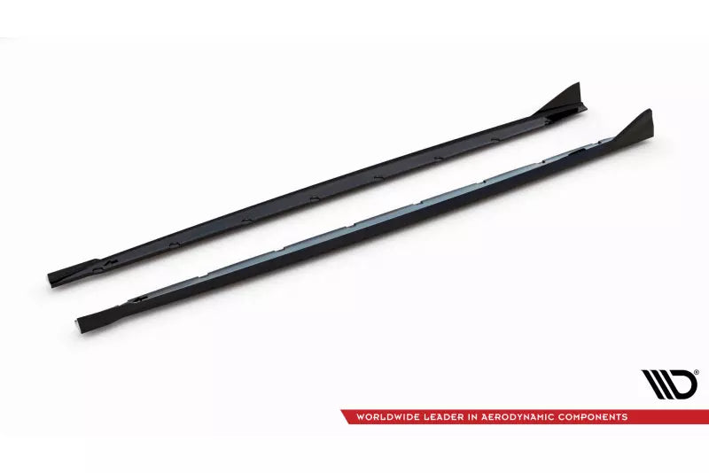 Maxton Design Seitenschweller (Paar) V.2 für BMW 1er M-Paket F70 Hochglanz schwarz – Ansicht 4