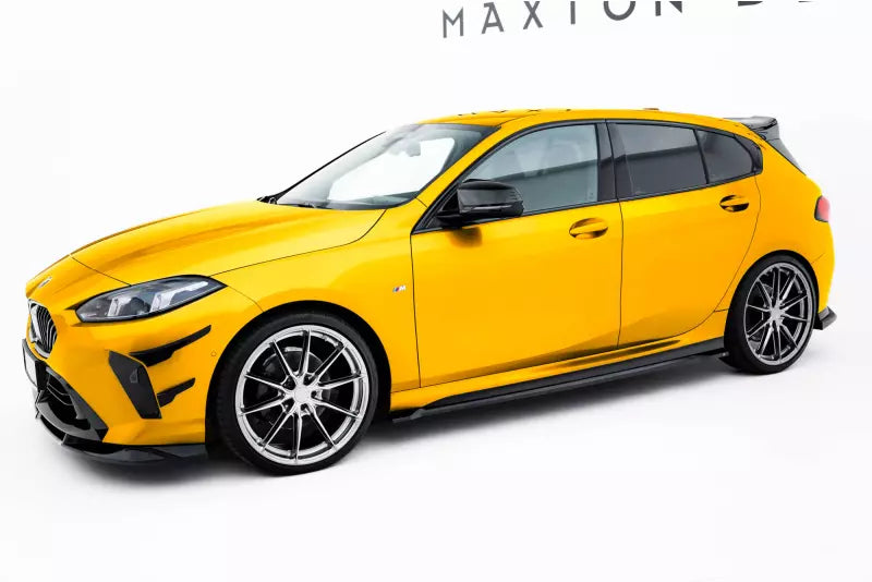 Maxton Design Seitenschweller (Paar) V.3 für BMW 1er M-Paket F70 Hochglanz schwarz – Ansicht 2