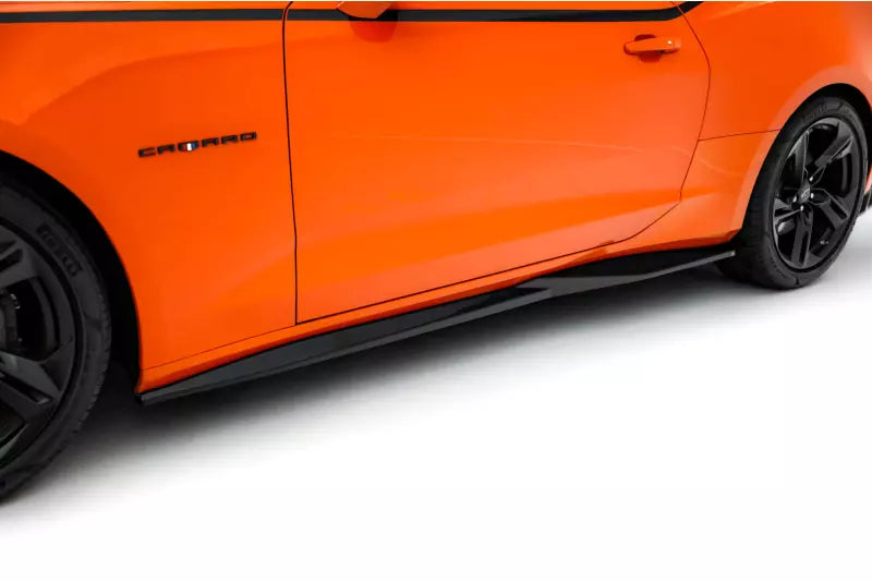 Maxton Design Seitenschweller (Paar) V.1 für Chevrolet Camaro SS Mk6 Facelift Hochglanz schwarz – Ansicht 1