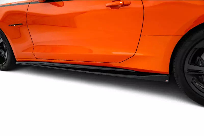 Maxton Design Seitenschweller (Paar) V.2 für Chevrolet Camaro SS Mk6 Facelift Hochglanz schwarz – Ansicht 3
