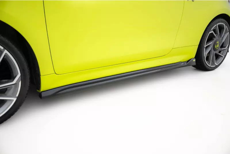 Maxton Design Seitenschweller (Paar) für Abarth 500e Hochglanz schwarz – Ansicht 1