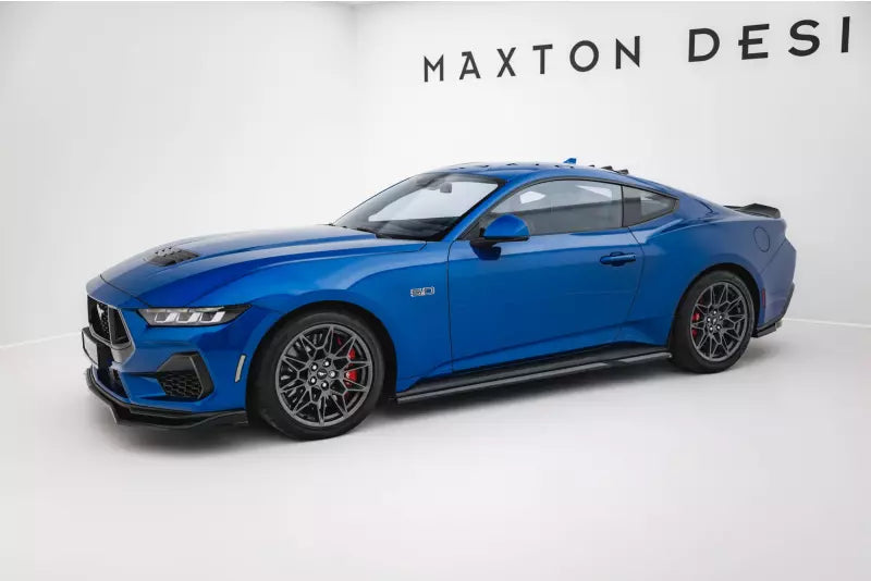 Maxton Design Seitenschweller (Paar) für Ford Mustang GT Mk7 Hochglanz schwarz – Ansicht 2