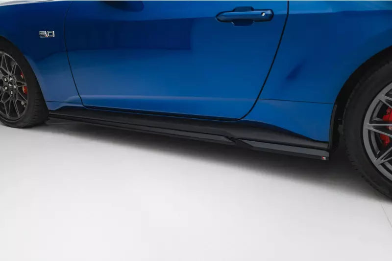Maxton Design Seitenschweller (Paar) für Ford Mustang GT Mk7 Hochglanz schwarz – Ansicht 3
