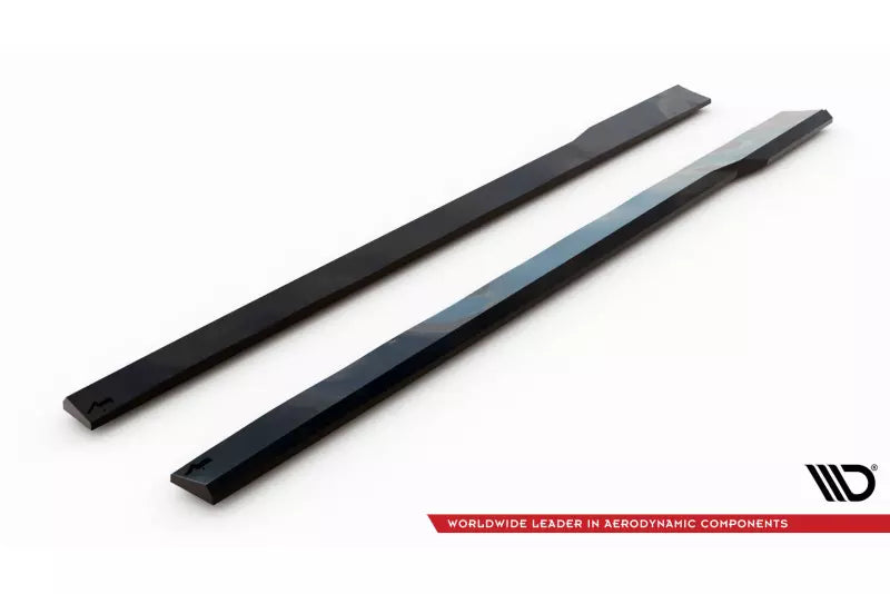 Maxton Design Seitenschweller (Paar) für Ford Mustang GT Mk7 Hochglanz schwarz – Ansicht 4