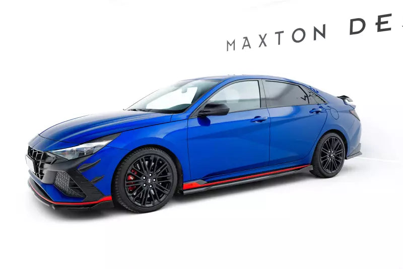 Maxton Design Seitenschweller (Paar) für Hyundai Elantra N Mk7 Hochglanz schwarz – Ansicht 3