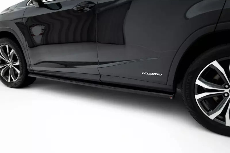 Maxton Design Seitenschweller (Paar) für Lexus RX Mk4 Facelift Hochglanz schwarz – Ansicht 3