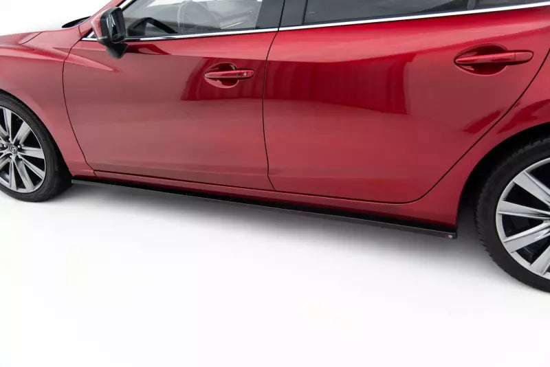 Maxton Design Seitenschweller (Paar) für Mazda 6 Limousine Mk3 Facelift Hochglanz schwarz – Ansicht 3