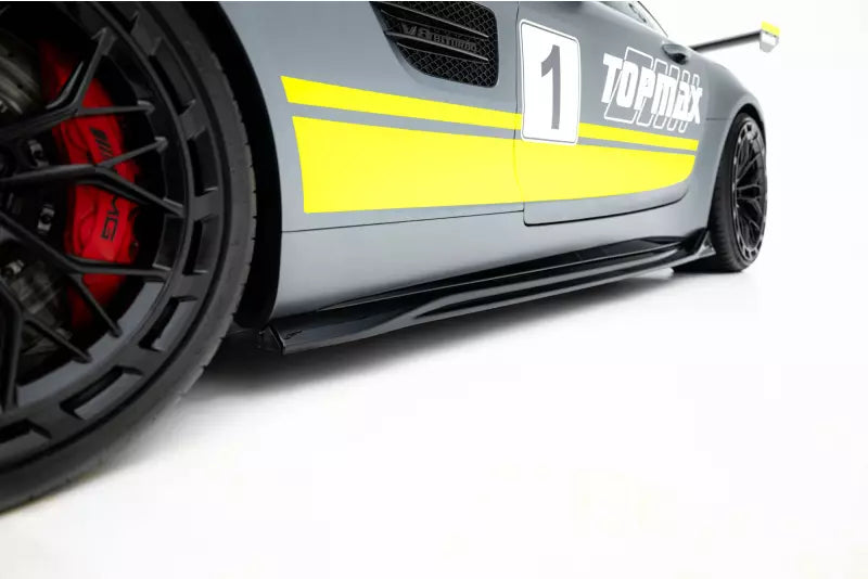 Maxton Design Seitenschweller (Paar) für Mercedes GTC C190 Facelift Hochglanz schwarz – Ansicht 1