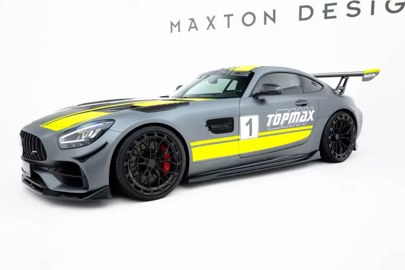 Maxton Design Seitenschweller (Paar) für Mercedes GTC C190 Facelift Hochglanz schwarz – Ansicht 3