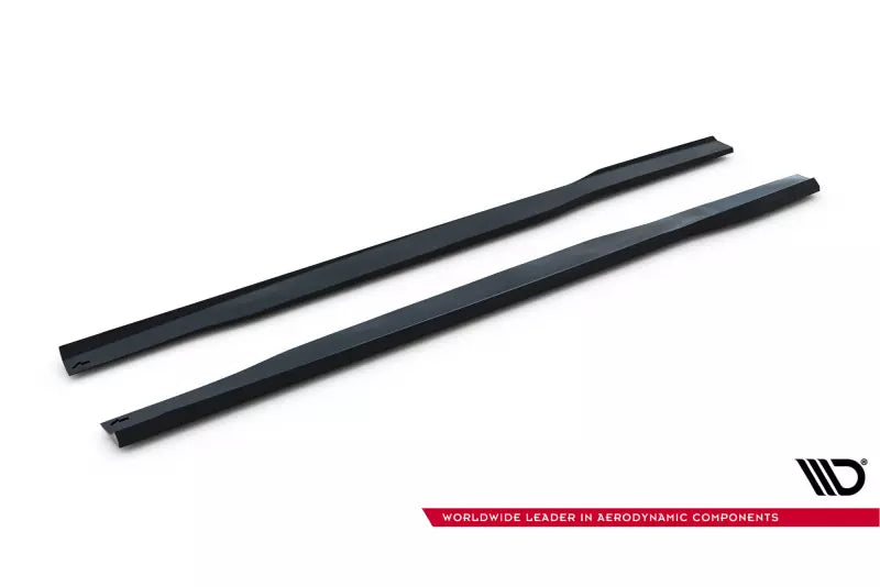 Maxton Design Seitenschweller (Paar) für Mercedes CLA AMG 35 / 45 Coupe / Shooting Brake C118 Facelift / X118 Facelift Hochglanz schwarz – Ansicht 4