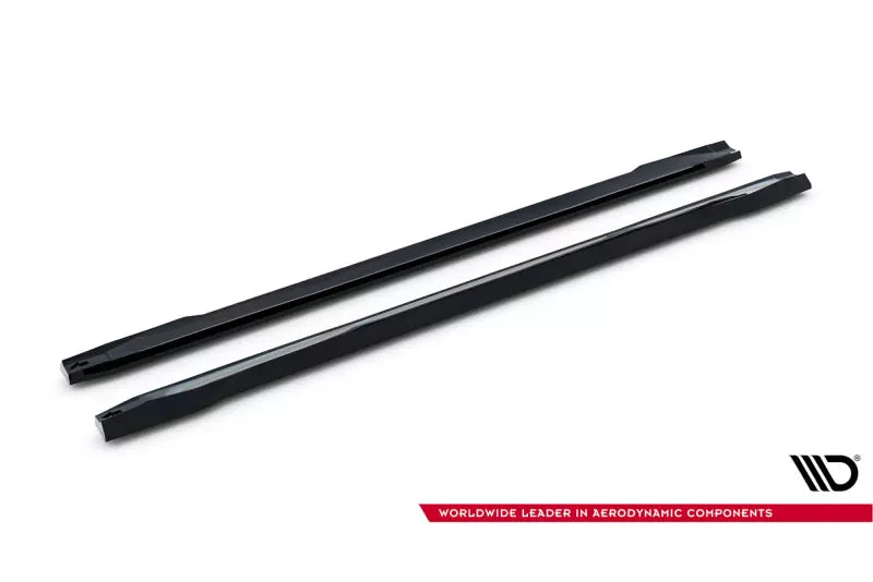 Maxton Design Seitenschweller (Paar) V.2 für Mercedes GLA 45 AMG X156 Hochglanz schwarz – Ansicht 4