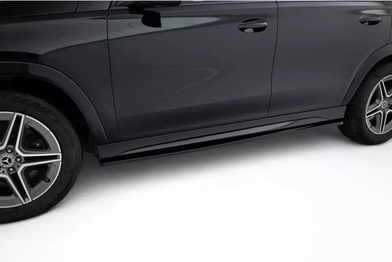 Maxton Design Seitenschweller (Paar) für Mercedes GLE AMG-Line SUV W167 / W167 Facelift Hochglanz schwarz – Ansicht 1