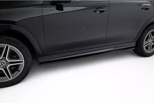 Maxton Design Seitenschweller (Paar) für Mercedes GLE AMG-Line SUV W167 / W167 Facelift Hochglanz schwarz – Ansicht 1