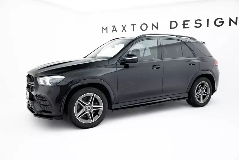 Maxton Design Seitenschweller (Paar) für Mercedes GLE AMG-Line SUV W167 / W167 Facelift Hochglanz schwarz – Ansicht 2