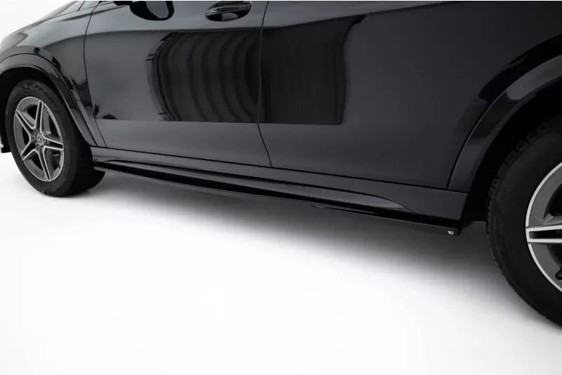 Maxton Design Seitenschweller (Paar) für Mercedes GLE AMG-Line SUV W167 / W167 Facelift Hochglanz schwarz – Ansicht 3