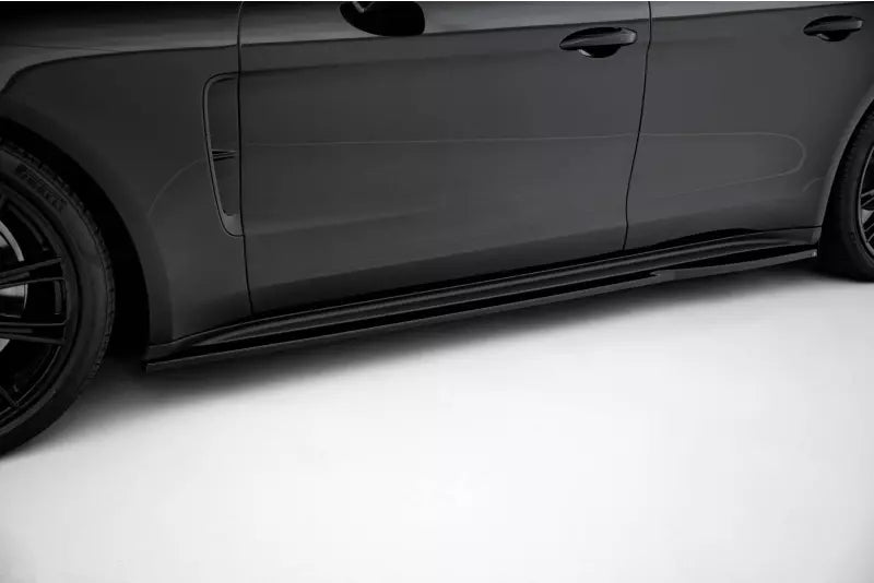 Maxton Design Seitenschweller (Paar) V.2 für Porsche Panamera Turbo S E-Hybrid / Panamera E-Hybrid 971 Hochglanz schwarz – Ansicht 1