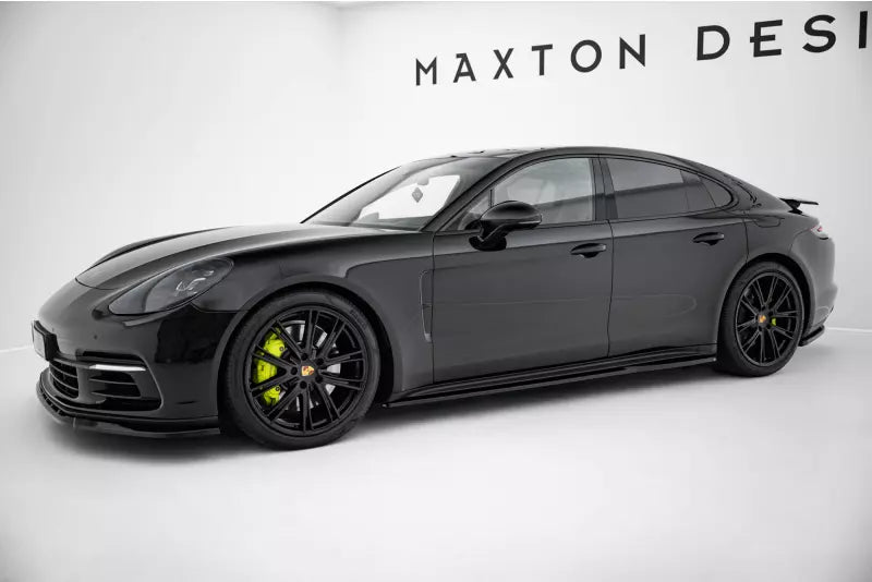 Maxton Design Seitenschweller (Paar) V.2 für Porsche Panamera Turbo S E-Hybrid / Panamera E-Hybrid 971 Hochglanz schwarz – Ansicht 2