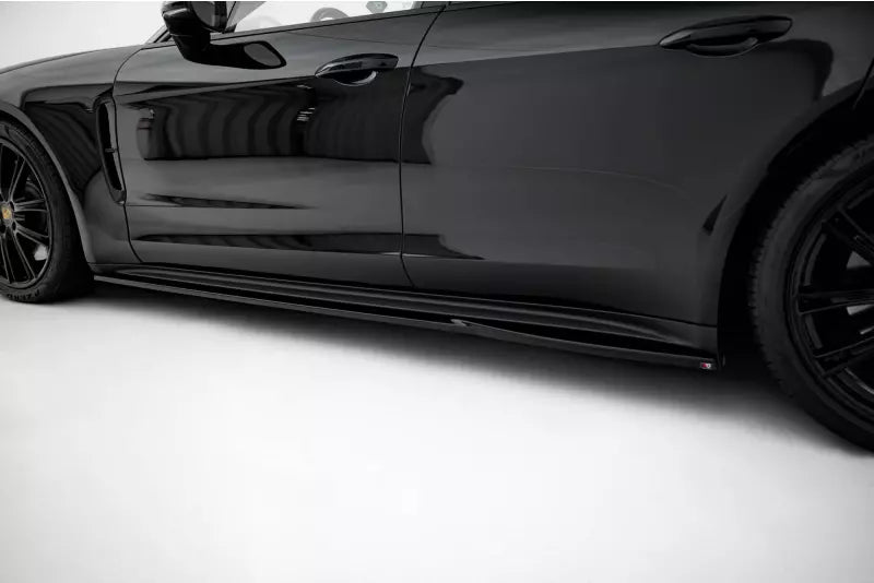 Maxton Design Seitenschweller (Paar) V.2 für Porsche Panamera Turbo S E-Hybrid / Panamera E-Hybrid 971 Hochglanz schwarz – Ansicht 3