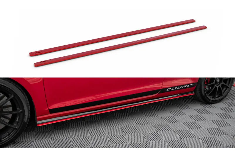 Maxton Design Seitenschweller (Paar) für VW Golf 7 GTI Clubsport rot – Ansicht 2