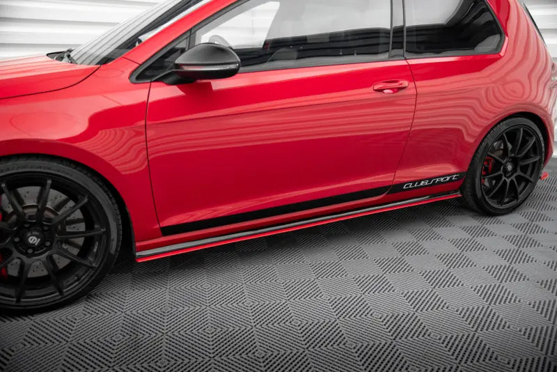 Maxton Design Seitenschweller (Paar) für VW Golf 7 GTI Clubsport rot – Ansicht 3