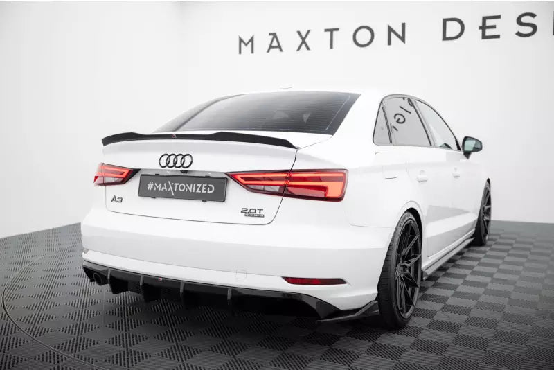 Maxton Design Heckdiffusor V.1 für Audi A3 Limousine 8V Facelift Hochglanz schwarz – Ansicht 1
