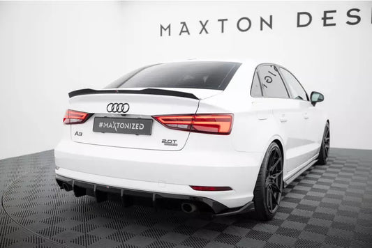 Maxton Design Heckdiffusor V.2 für Audi A3 Limousine 8V Facelift Hochglanz schwarz – Ansicht 1