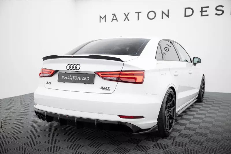Maxton Design Heckdiffusor V.3 für Audi A3 Limousine 8V Facelift Hochglanz schwarz – Ansicht 1