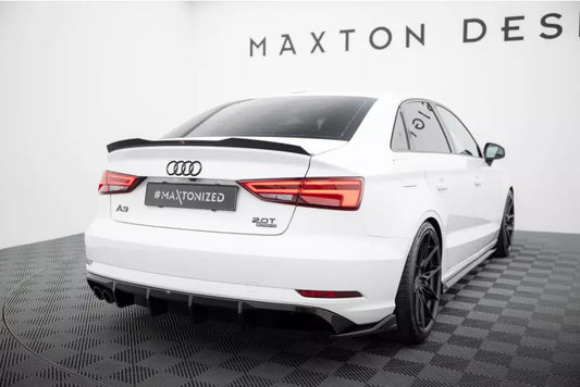 Maxton Design Heckdiffusor V.3 für Audi A3 Limousine 8V Facelift Hochglanz schwarz – Ansicht 1