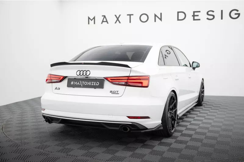 Maxton Design Diffusor Flaps V.1 für Audi A3 Limousine 8V Facelift Hochglanz schwarz – Ansicht 2