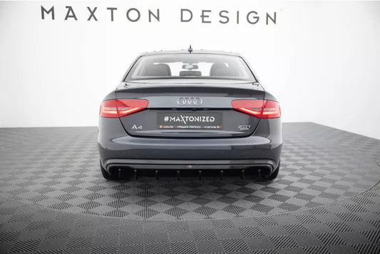 Maxton Design Heckdiffusor V.1 für Audi A4 B8 Facelift Hochglanz schwarz – Ansicht 1