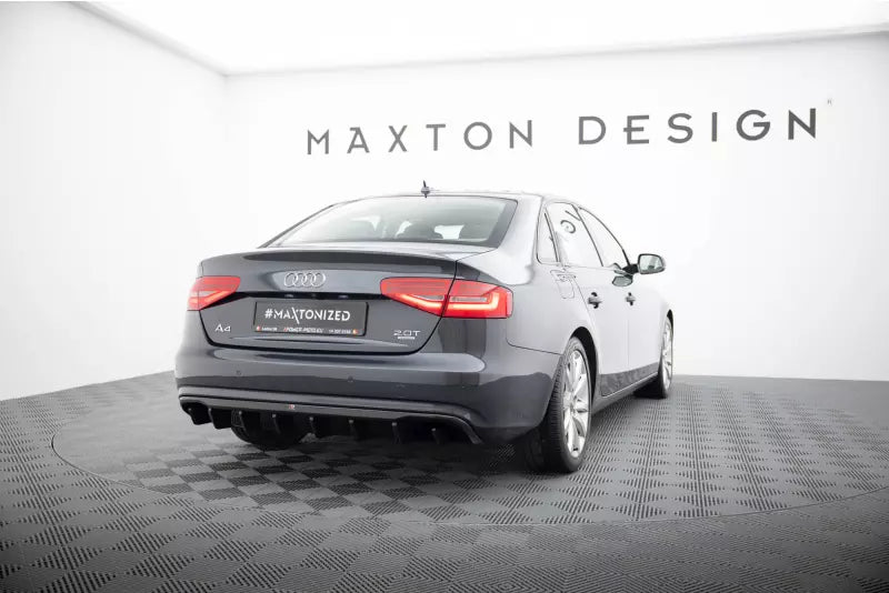 Maxton Design Heckdiffusor V.1 für Audi A4 B8 Facelift Hochglanz schwarz – Ansicht 2