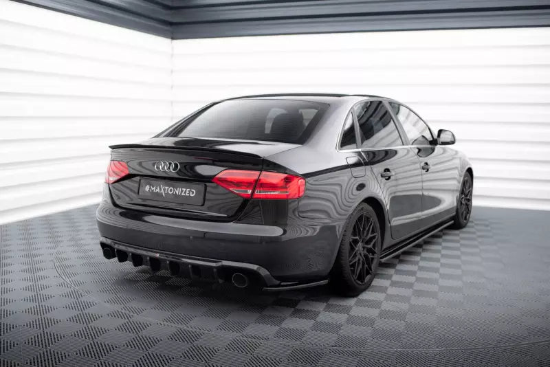 Maxton Design Heckdiffusor V.2 für Audi A4 B8 Hochglanz Schwarz – Ansicht 1