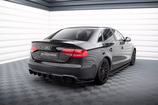 Maxton Design Heckdiffusor V.2 für Audi A4 B8 Hochglanz Schwarz – Ansicht 1