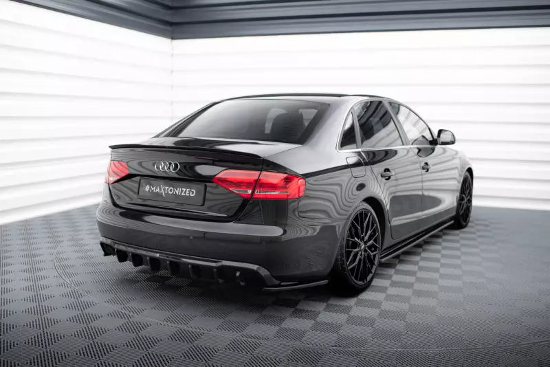 Maxton Design Diffusor Flaps V.2 für Audi A4 B8 Hochglanz schwarz – Ansicht 2