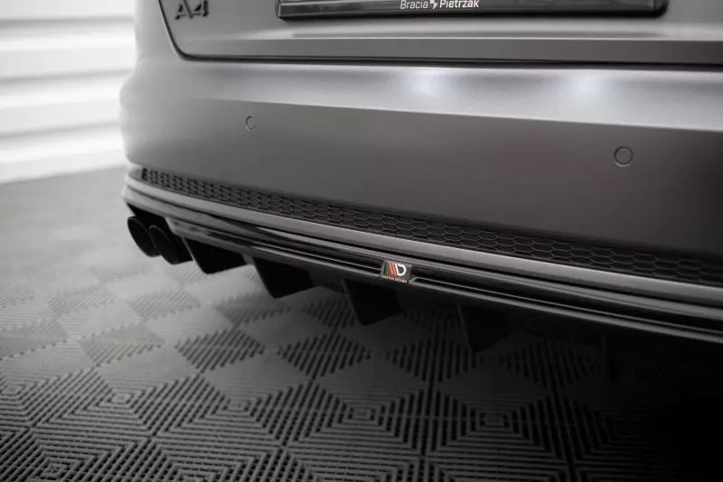 Maxton Design Heckdiffusor V.3 für Audi A4 S-line B9 Hochglanz schwarz – Ansicht 3
