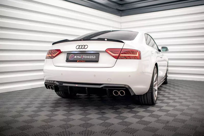 Maxton Design Heckdiffusor V.4 für Audi A5 Coupe B8 8T Standard Facelift Hochglanz schwarz – Ansicht 2