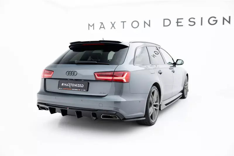 Maxton Design Diffusor Flaps V.3 für Audi A6 / A6 S-Line / S6 C7 FL Hochglanz schwarz – Ansicht 2