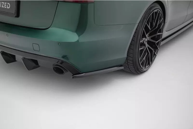 Maxton Design Diffusor Flaps V.3 für Audi A6 S-line Avant C7 Hochglanz schwarz – Ansicht 1