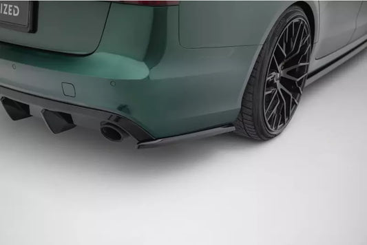 Maxton Design Diffusor Flaps V.3 für Audi A6 S-line Avant C7 Hochglanz schwarz – Ansicht 1