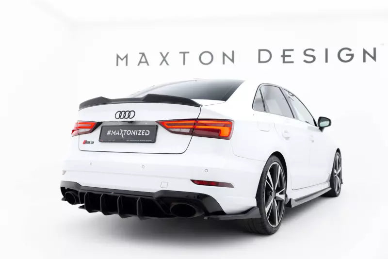 Maxton Design Street Pro Heckdiffusor V.2 für Audi RS3 Limousine 8V Facelift Schwarz – Ansicht 1