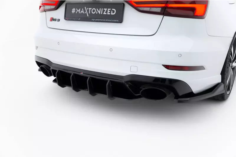 Maxton Design Street Pro Heckdiffusor V.2 für Audi RS3 Limousine 8V Facelift Schwarz – Ansicht 2